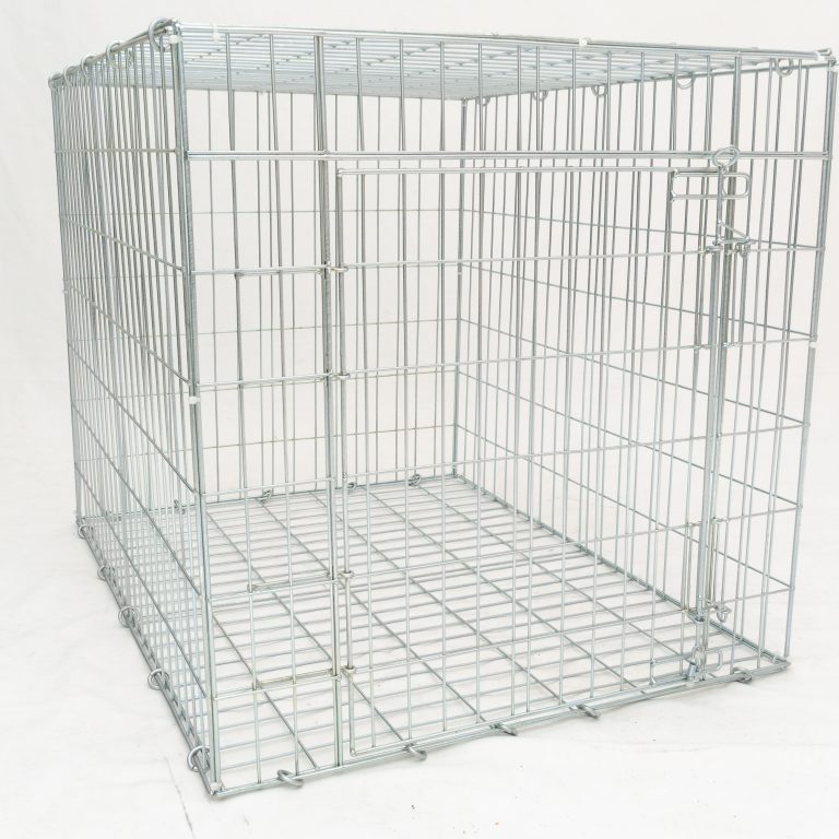 Fold-up wire dog crate