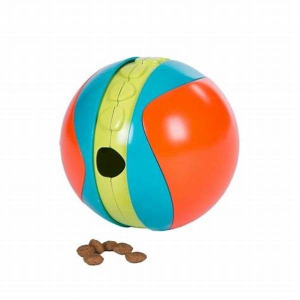 Treat-dispensing ball